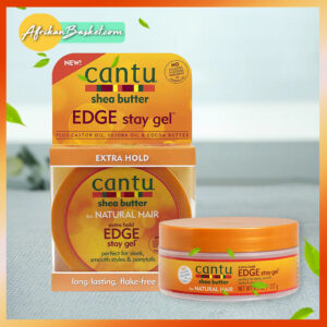 Cantu Shea Butter Edge Stay Gel - 64g - Natural Hair Edge Control Lasting Wax Flake Free Hold