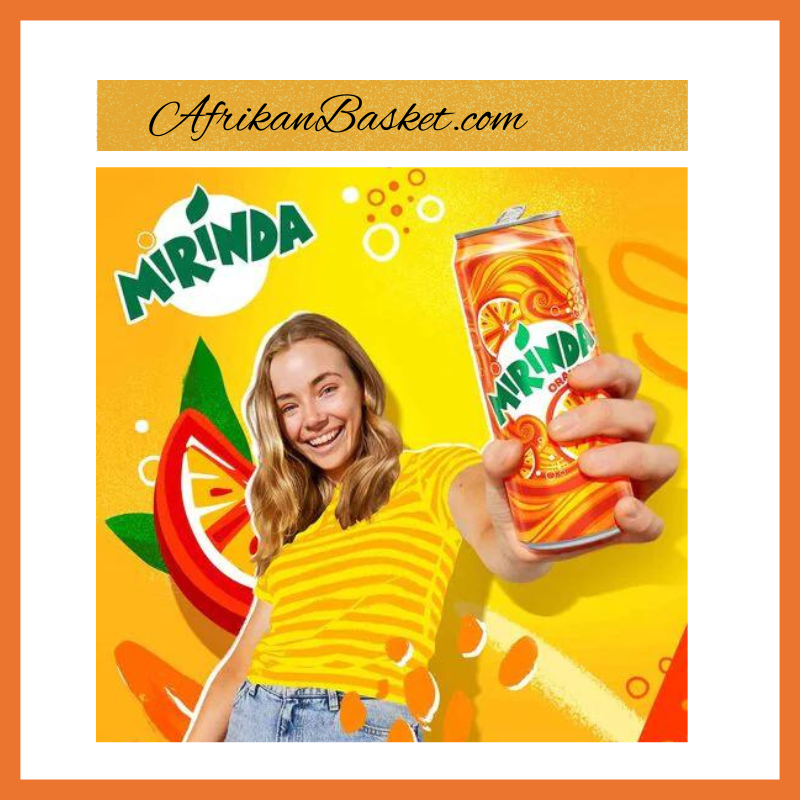 Mirinda Orange Carbonated Can Drink - 330 ml