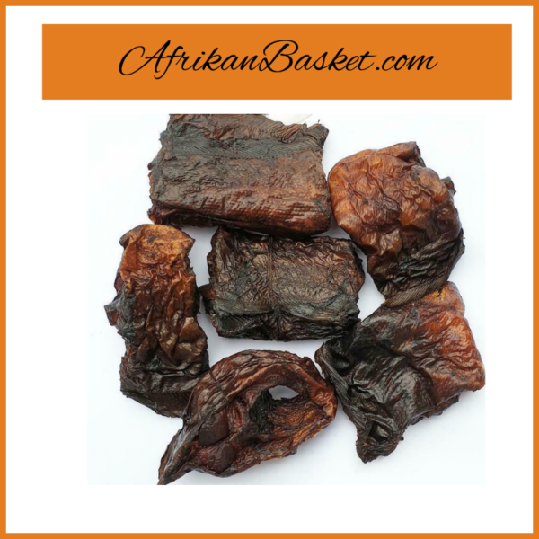 African Dried Mangala Fish X2 200g, Black Color Smoked West African Fish
