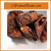 African Dried Asa Fish X2 200g, Black Color Smoked West African Fish