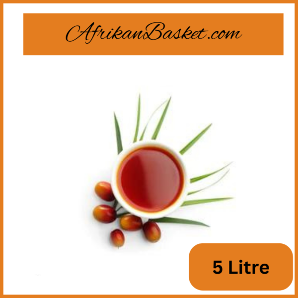 African Palm Oil 5 Litre - Pure Undiluted Nigerian Red Oil