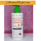Purec Egyptian Carrot Whitening Lotion - 300ml, Magic Whitening In 14 Days Face & Body Lotion, With Egg Yolk & L-Glutathione Original