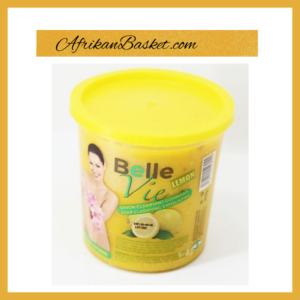 Belle Vie Lemon Soap Cup - 670G, Clarifying Exfoliating Soap, Savon Clarifiant Gommant