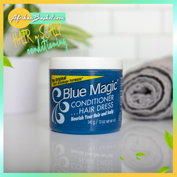 Blue Magic Conditioner Hair Dress Cream - 340g - Anti-Breakage Formula
