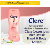 Clere Hand & Body Lotion Rich Musk - 400ml, Luxurios Rich Musk with Vitamin E+A | Body Lotion, Moisturiser & Scrub | Skincare