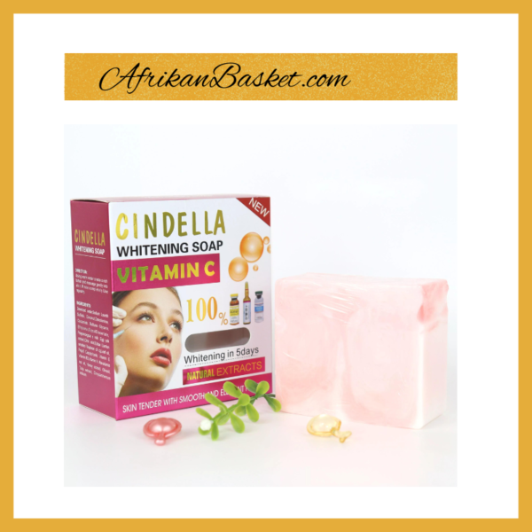 Cindella Whitening Soap - 200G, With Vitamin C & Natural Extracts, Whitens In 5 Days