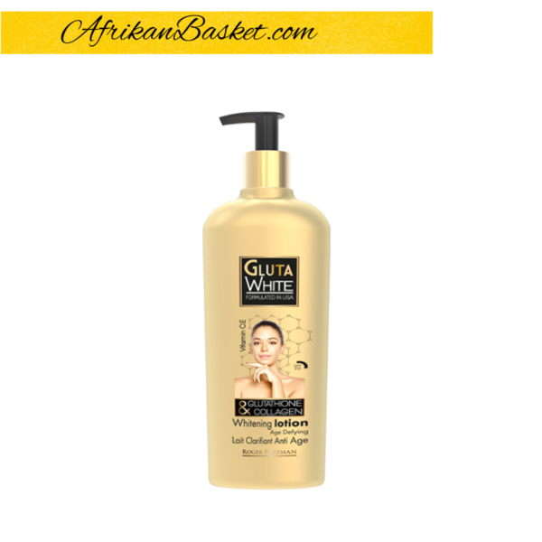 Gluta White Collagen Body Lotion - 500ml with Glutathione & Collagen Whitening Age Defying Clarifiant