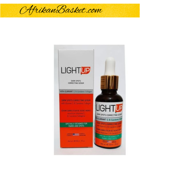 Light Up Dark Spot Correcting Serum Carotene - 30ml with With Vitamin C&B & Collagen Orange Bottle
