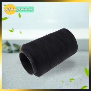 Strong Thick Cotton Weave Thread for Wig Making Hair Extensions - Black Color