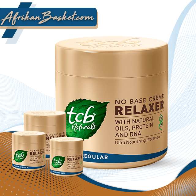 Tcb Naturals No Base Hair Relaxer Creme - 425g Hair Relaxer with Natural Oils Protein & DNA
