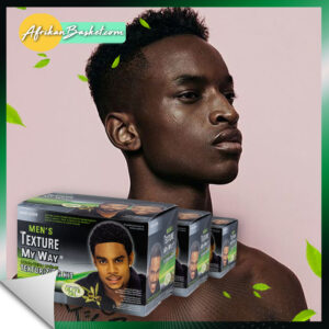 Texture My Way Men's Hair Texturizer Kit - Comb Thru Creme Texturizer Kit for Men