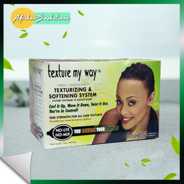 Texture My Way Women's Texturizing & Softening System Relaxer Kit - Herbal Conditioning