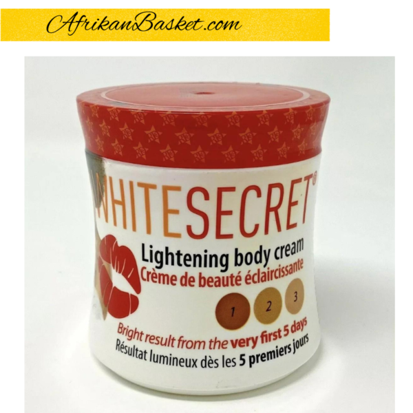 White Secret Cup Cream - Skin Lightening Body Cream - 300g