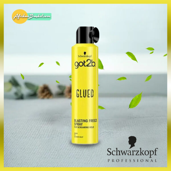 Schwarzkopf got2b Glued Blasting Freeze Spray - 300ml - For Screaming Hair Hold, Adhesive Original