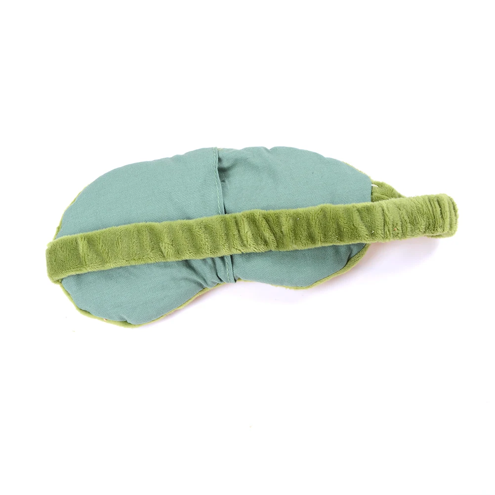 3D Sad Frog Sleep Mask Natural Sleeping Eyeshade Cover Shade Eye Patch Women Men Soft Portable Blindfold Travel Eyepatch