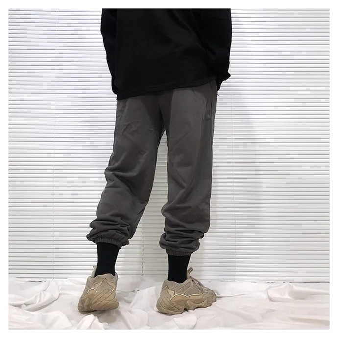 Solid SEASON 6 Sweatpants 20FW Men Women Kanye West Pants Velvet Cotton Season Series Trousers Zipper Pocket Tag
