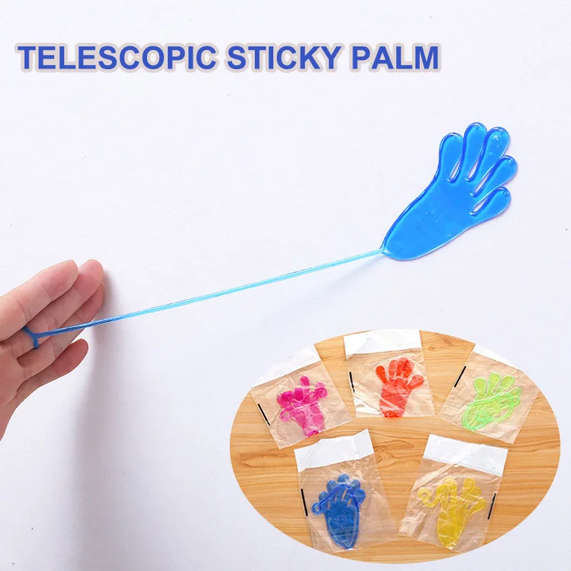 5-50 Pcs Kids Funny Sticky Hands Toy Palm | Elastic Sticky Squishy Slap Palm Toy kids | Novelty Gift Party Favors supplies