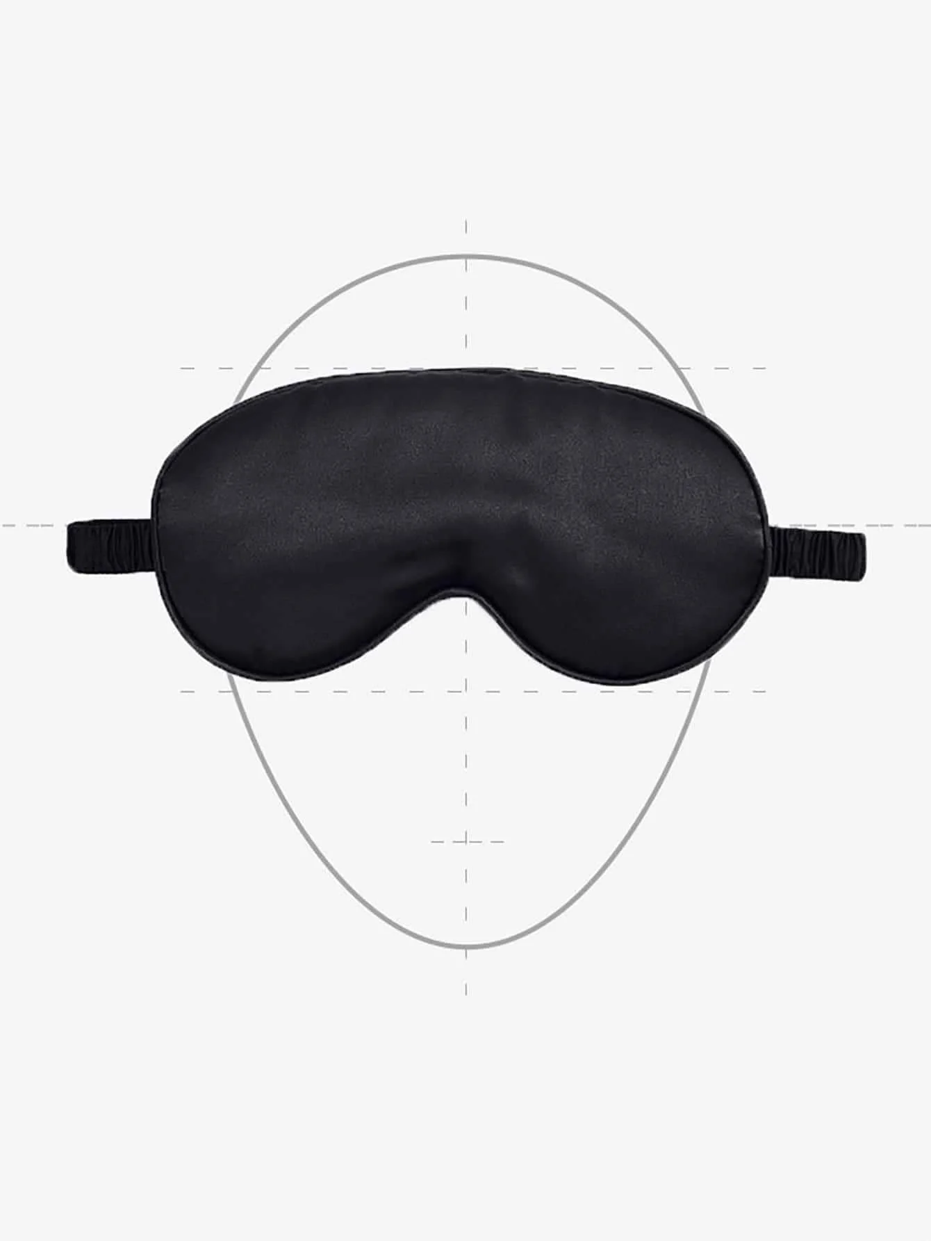1PC-Double-Sided Artificial Silk Eye Mask | Eye Shield | Breathable Silk Eye Mask for Sleep Shading