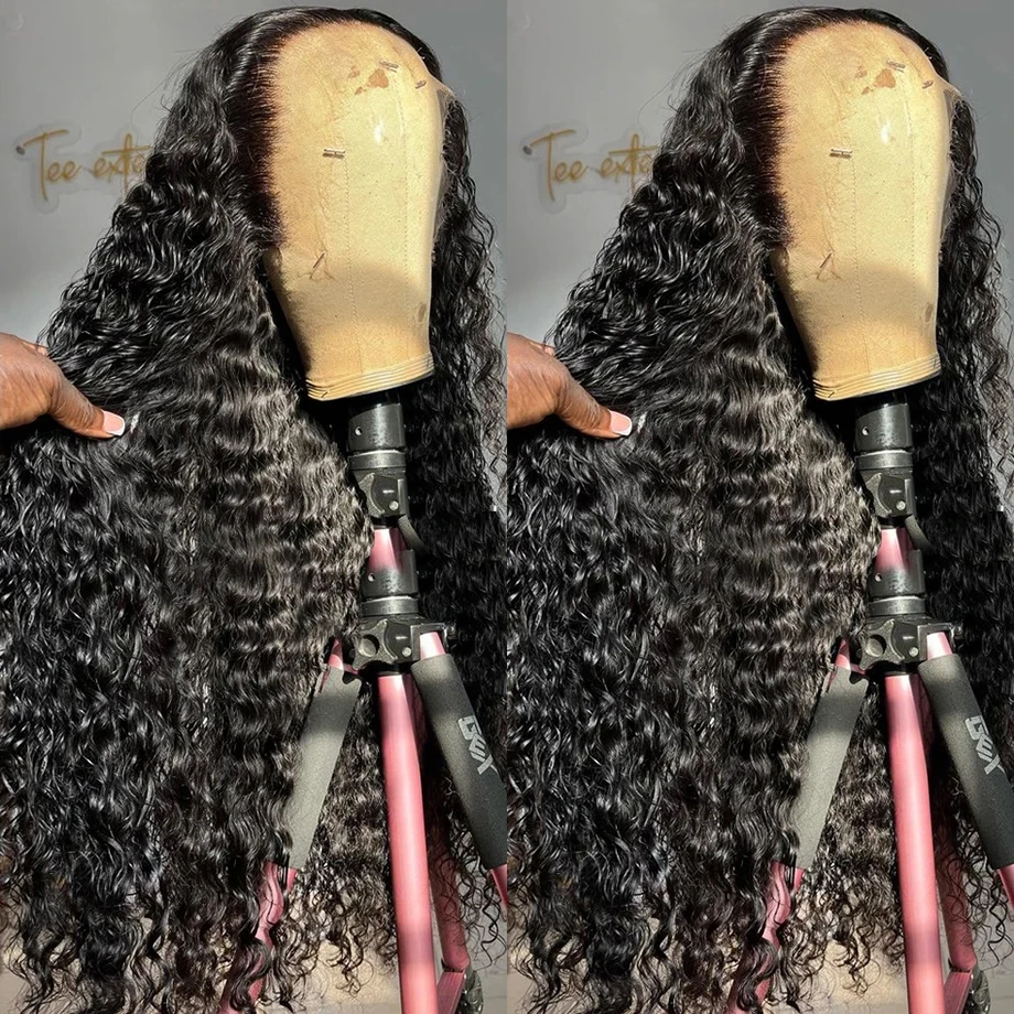 13x6 Hd Lace Frontal Wig 30 40 Inch 13x4 Curly Lace Front Human Hair Wig Brazilian 5x5 Closure Wig Glueless Deep Water Wave Wigs