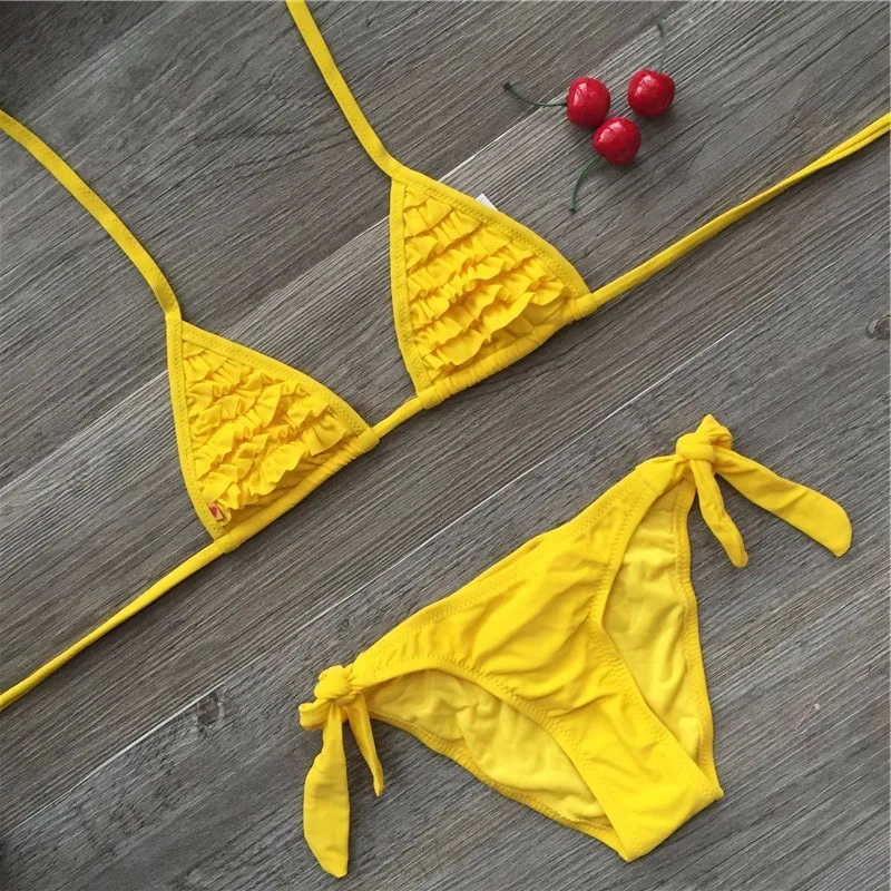 4 Color Brand 2024 Summer Girls Swimwear Soild Baby Kids Swimwear Biquini Infantil Swimsuits Falbala Bikini Girl For 6-14years 4 Color Brand 2024 Summer Girls Swimwear Soild Baby Kids Swimwear Biquini Infantil Swimsuits Falbala Bikini Girl For 6-14years