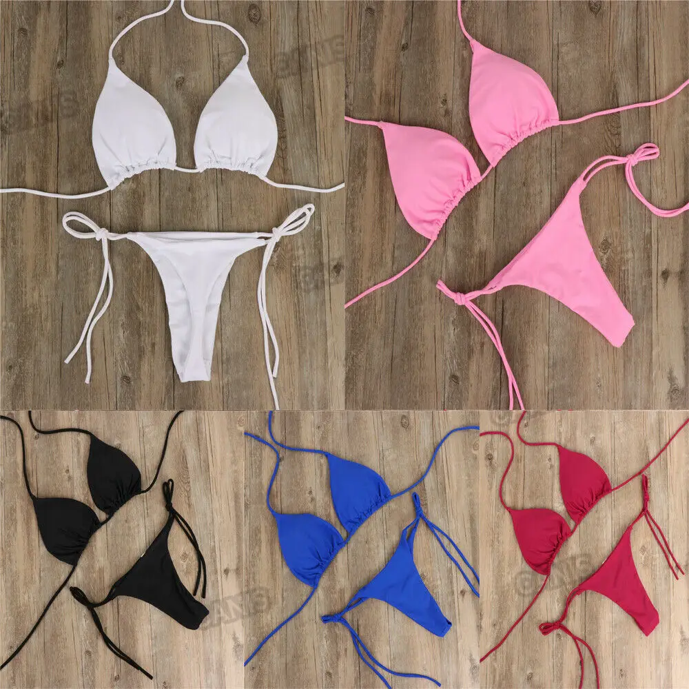 Kokofamie™ Brazilian Women Sexy Bikini & Swimsuit Set / Push-up, Padded Bra Thong - Two Pieces