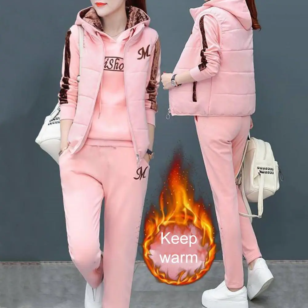 Women Tracksuit Autumn Winter Pullovers Sweatshirts Jogging Suit | Casual Long Pants Sports Suit | Three Piece Outfits