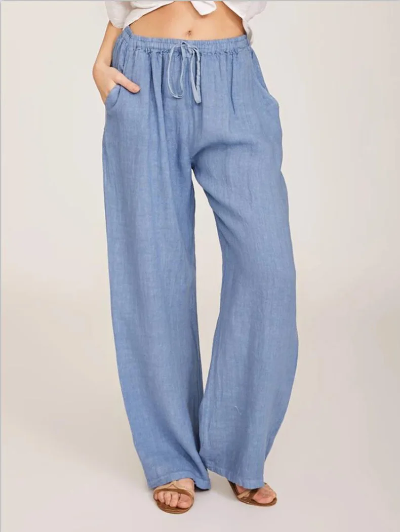 Stylish Wide Leg Pants for Women | Casual Loose Fit | Spring/Summer | Variety of Colors | Pockets & Sashes