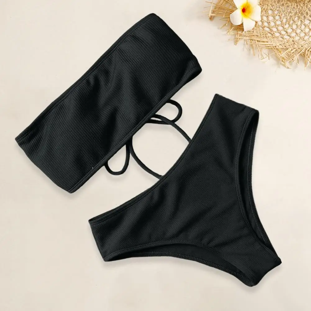 Beautyylu 1 Set Lady Swimwear Soft Padded Bra Bathing Suit Split Bikini Summer Women Bathing Suit Women Clothes