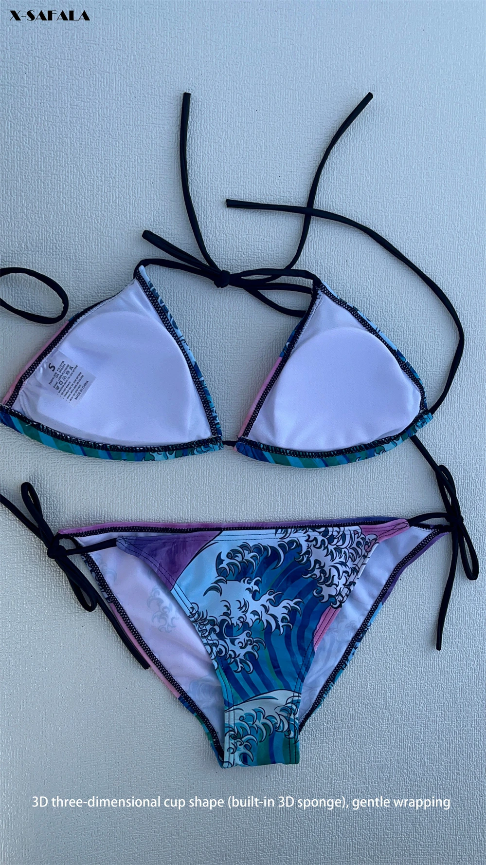 Luciakeyy DRCongo Flag 3D Print Women Micro Bikini Set For Summer Lifestyle / Beachwear / Sexy Beach Bathing Suit