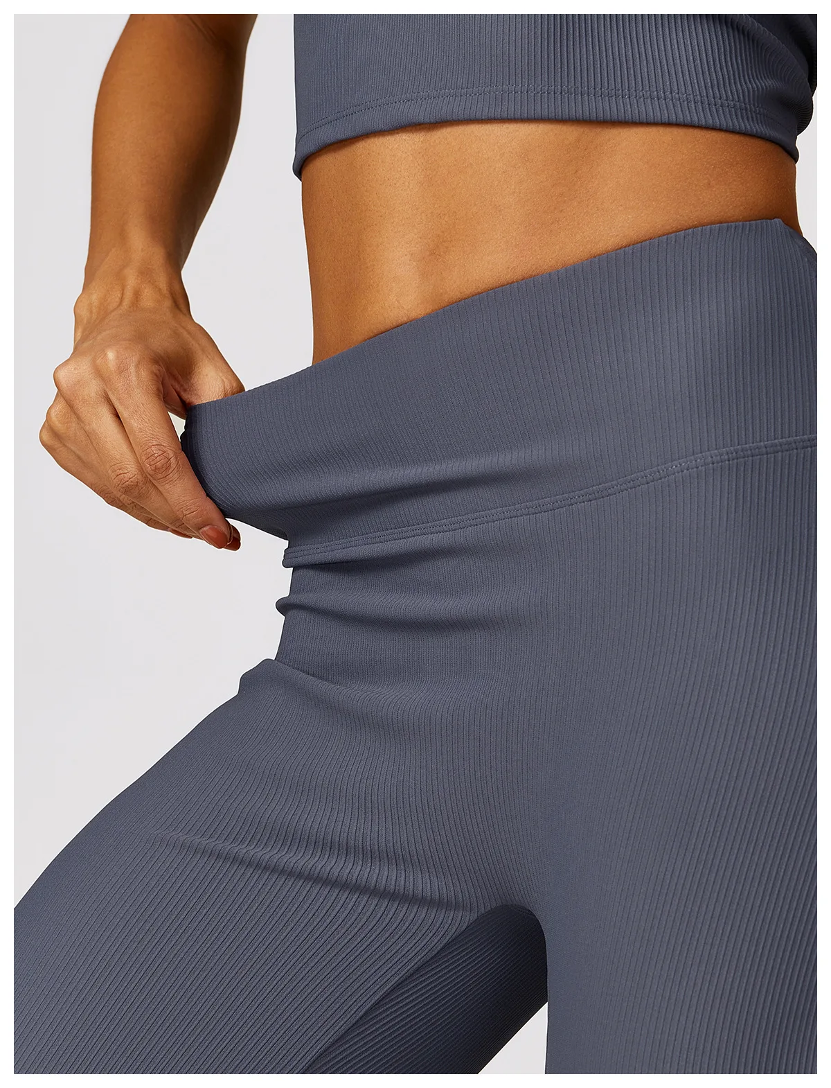 Women Threaded High Waist Yoga Pants | Wide Leg Sweatpants with Pockets | Straight Leg Leggings Joggers | Premium Quality