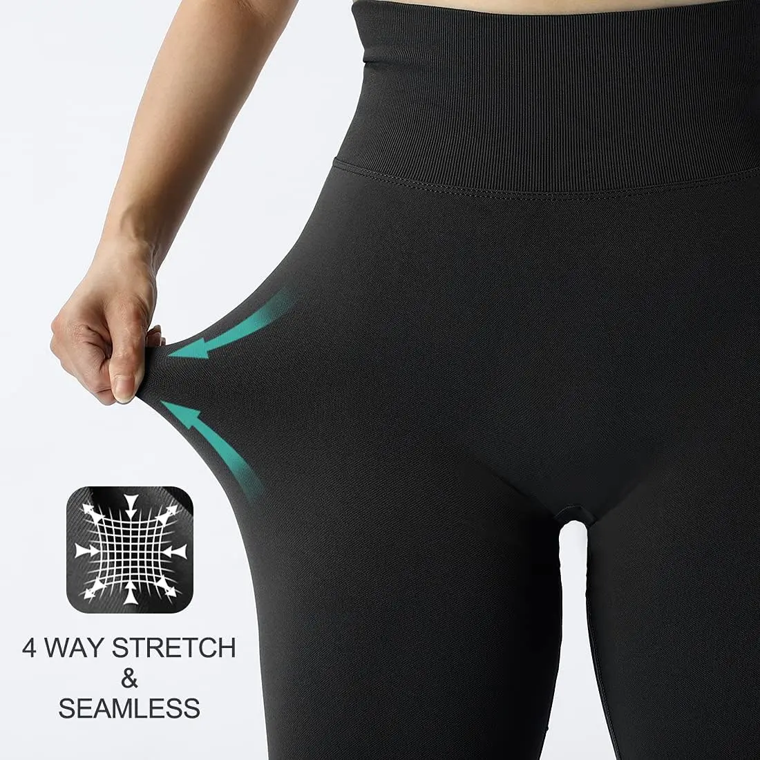 2024 Seamless Knitted Fitness GYM Pants Women's High Waist and Hips Tight Peach Buttocks High Waist Nude Yoga Pants