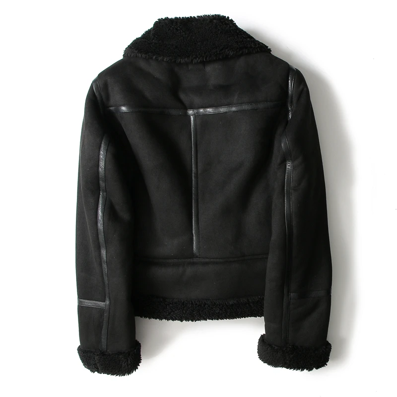 ZACK RAIN Brown Jacket For Women Winter Vintage Fur Integrated Jacket Lapel Long Sleeves Jackets Female Outwears Chic