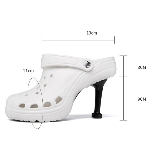 Pride Of Woman Women Sandals | Holes-in Slide | Sexy Heel Slippers Sandal | Light Weight High Heels Pump